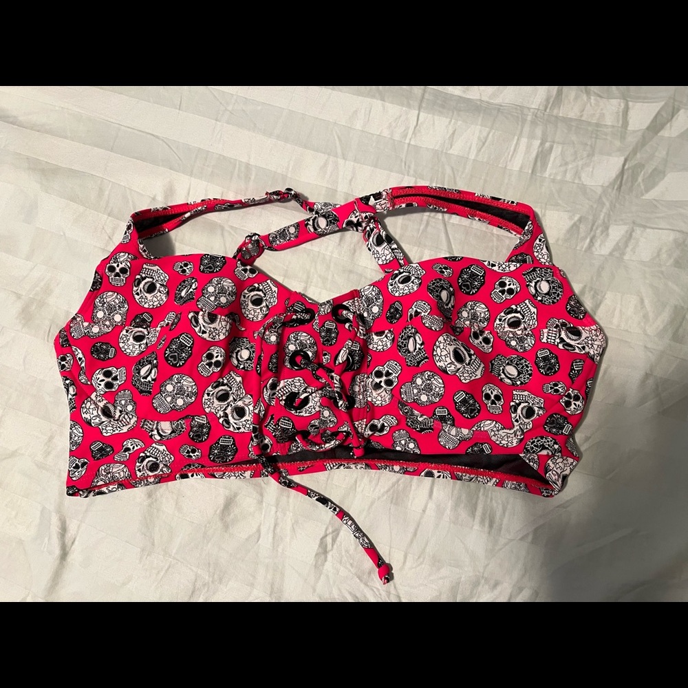 Torrid skull bathing suit top